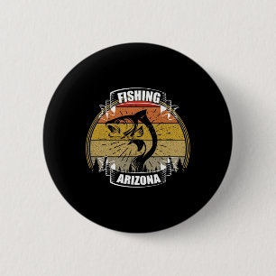 Staat Van Arizona Visser Zonsondergang Vis Arizona Ronde Button 5,7 Cm
