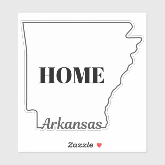 Staat van ARKANSAS Sticker (Vel)