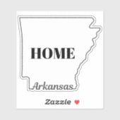 Staat van ARKANSAS Sticker (Vel)
