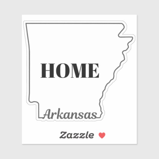 Staat van ARKANSAS Sticker (Vel)