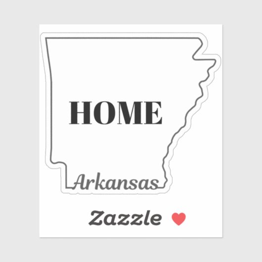Staat van ARKANSAS Sticker (Vel)