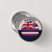 Staat van Button van de vlag van Hawaii (Voorkant /achterkant)