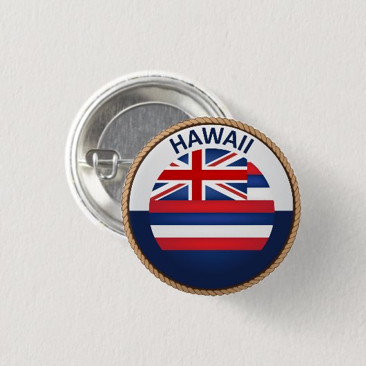 Staat van Button van de vlag van Hawaii (Voorkant /achterkant)