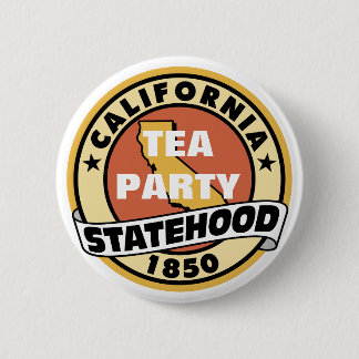 STAAT VAN CALIFORNIA TEA PARTITY RONDE BUTTON 5,7 CM