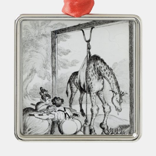 Staat van de Giraffe, 1829 Metalen Ornament (Voorkant)