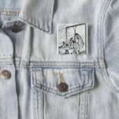 Staat van de Giraffe, 1829 Vierkante Button 5,1 Cm (In situ)