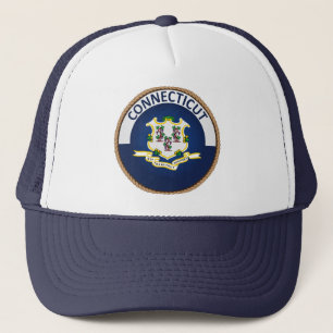 Staat van de vlag van Connecticut Traal Trucker Ha Pet