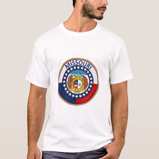 Staat van de vlag van Missouri T-Shirt (Voorkant)