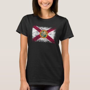 Staat van Florida vlag FL De Sunshine State gebrui T-shirt