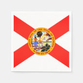Staat van Florida Vlag Papieren servetten (Voorkant)