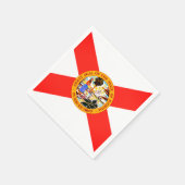 Staat van Florida Vlag Papieren servetten (Hoek)