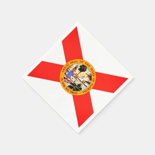 Staat van Florida Vlag Papieren servetten (Hoek)
