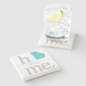 Staat van Georgia Stone Onderzetter (Zijkant)