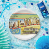 Staat van Herinnering van de Reis van Oklahoma de Papieren Bordje (Feest)