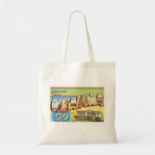 Staat van Herinnering van de Reis van Oklahoma de Tote Bag (Voorkant)