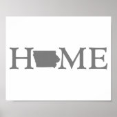 Staat van herkomst Iowa Poster (Voorkant)