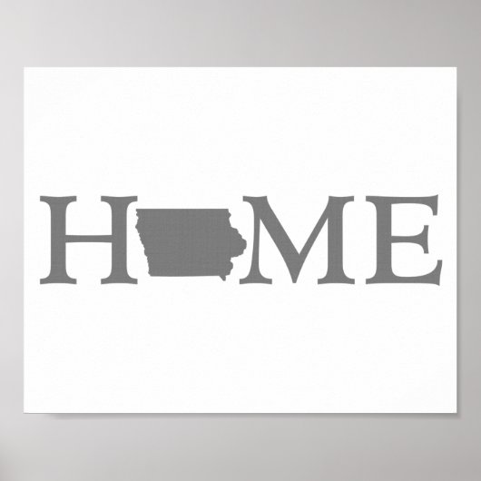 Staat van herkomst Iowa Poster (Voorkant)