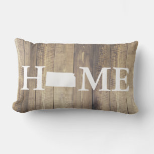 Staat van herkomst Kansas Rustic Wood Familienaam Kussen