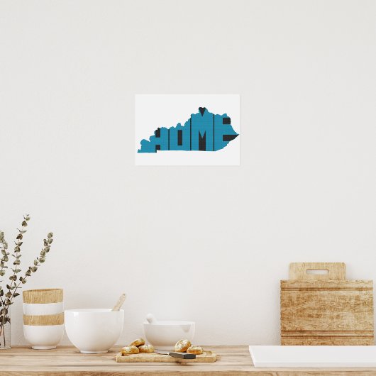 Staat van herkomst Kentucky Poster (Keuken)
