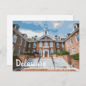 Staat van het Briefkaart Delaware (Voorkant / Achterkant)