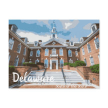 Staat van het Briefkaart Delaware