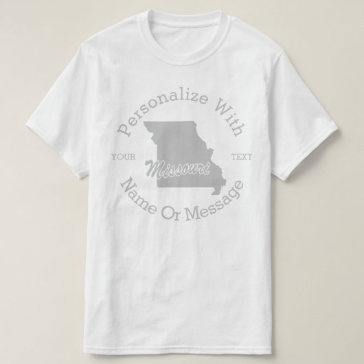 Staat van het gemuteerde T-shirt van Missouri (Design voorkant)