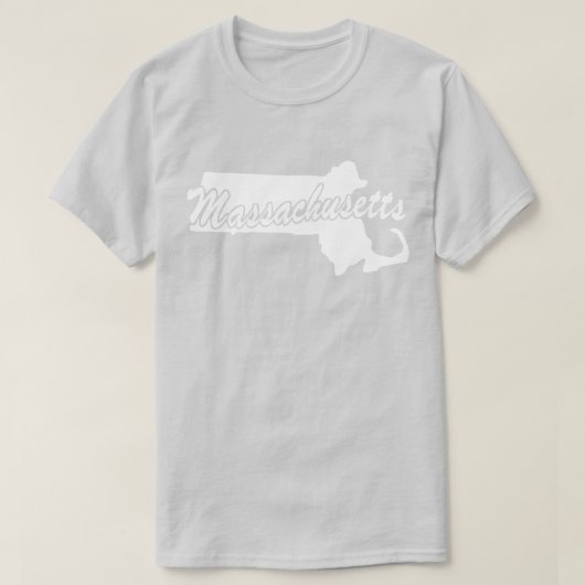 Staat van het massachusetts-T-shirt T-shirt (Design voorkant)
