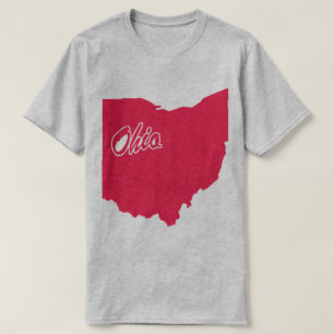 Staat van het T-shirt met de Ohio-vorm