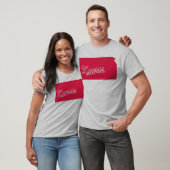 Staat van het T-shirt met de vorm Kansas (Unisex)