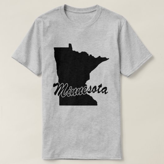 Staat van het T-shirt met de vorm van Minnesota (Design voorkant)