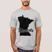 Staat van het T-shirt met de vorm van Minnesota (Voorkant)