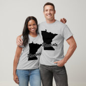 Staat van het T-shirt met de vorm van Minnesota (Unisex)
