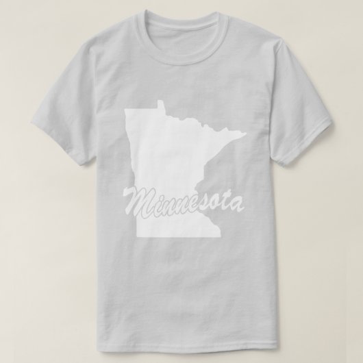 Staat van het T-shirt met de vorm van Minnesota (Design voorkant)