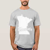 Staat van het T-shirt met de vorm van Minnesota (Voorkant)