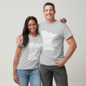 Staat van het T-shirt met de vorm van Minnesota (Unisex)