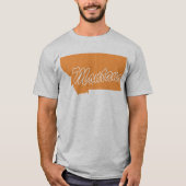 Staat van het T-shirt met de vorm van Montana (Voorkant)