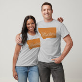 Staat van het T-shirt met de vorm van Montana (Unisex)