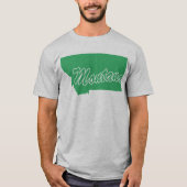 Staat van het T-shirt met de vorm van Montana (Voorkant)