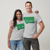 Staat van het T-shirt met de vorm van Montana (Unisex)