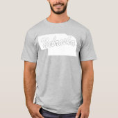 Staat van het T-shirt met de vorm van Nebraska (Voorkant)
