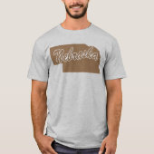 Staat van het T-shirt met de vorm van Nebraska (Voorkant)
