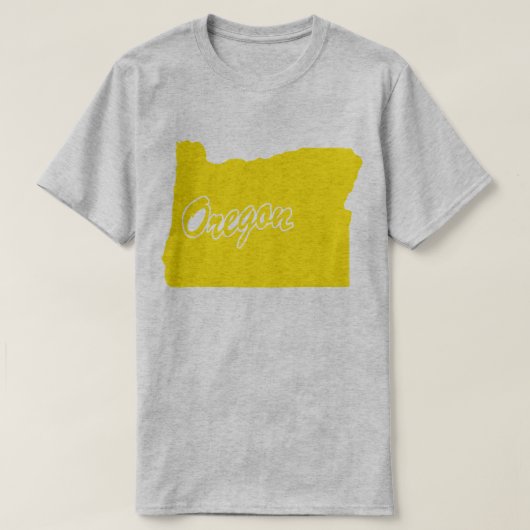 Staat van het T-shirt met de vorm van Oregon (Design voorkant)