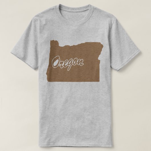Staat van het T-shirt met de vorm van Oregon (Design voorkant)
