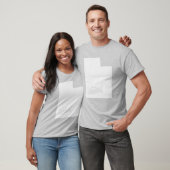 Staat van het T-shirt met Utah-vorm (Unisex)