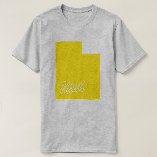 Staat van het T-shirt met Utah-vorm (Design voorkant)