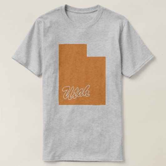 Staat van het T-shirt met Utah-vorm (Design voorkant)