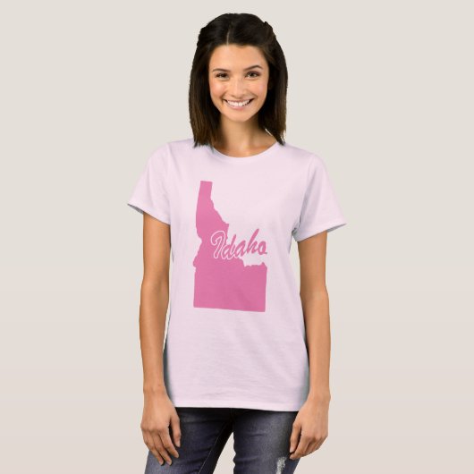 Staat van het T-shirt van de Idaho-vorm (Voorkant volledig)