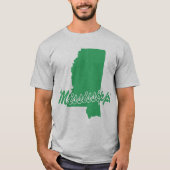 Staat van het T-shirt van de Mississippi-vorm (Voorkant)