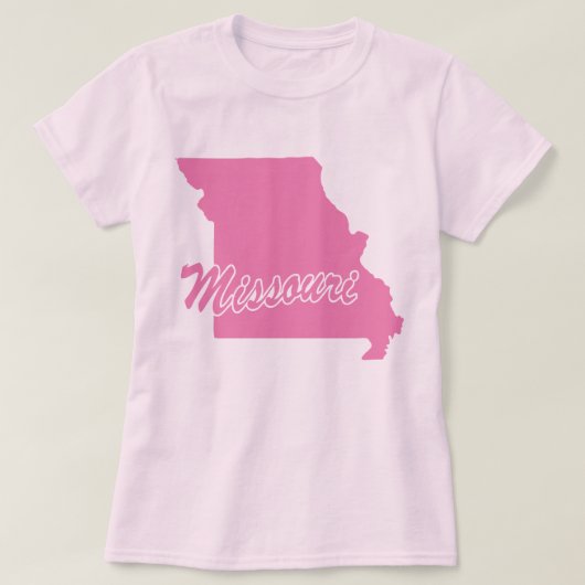 Staat van het T-shirt van de Missouri-vorm (Design voorkant)