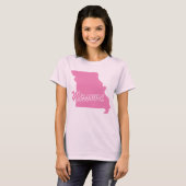Staat van het T-shirt van de Missouri-vorm (Voorkant volledig)